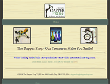 Tablet Screenshot of dapperfrog.com